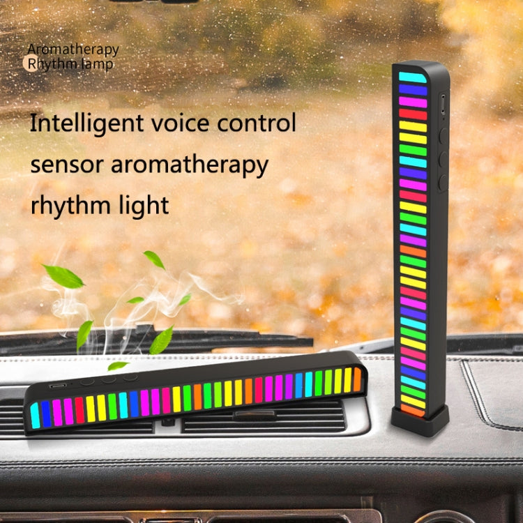 ZHT-YD002 Aromatherapy Lamp with 32 RGB lights, Bluetooth connectivity, and a soothing ocean scent, designed for car and home use.